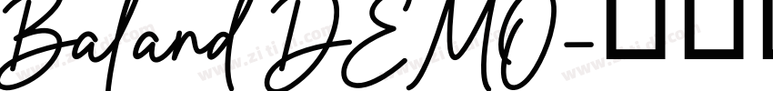 Baland DEMO字体转换